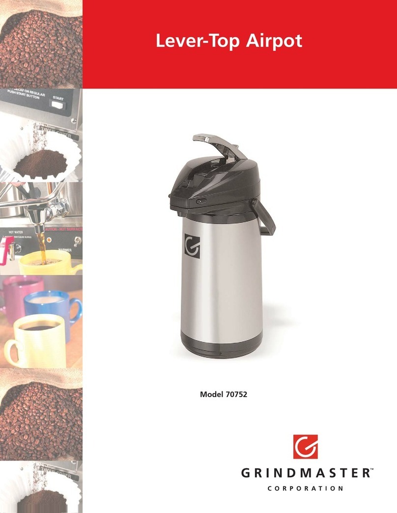 Grindmaster 70752 User manual