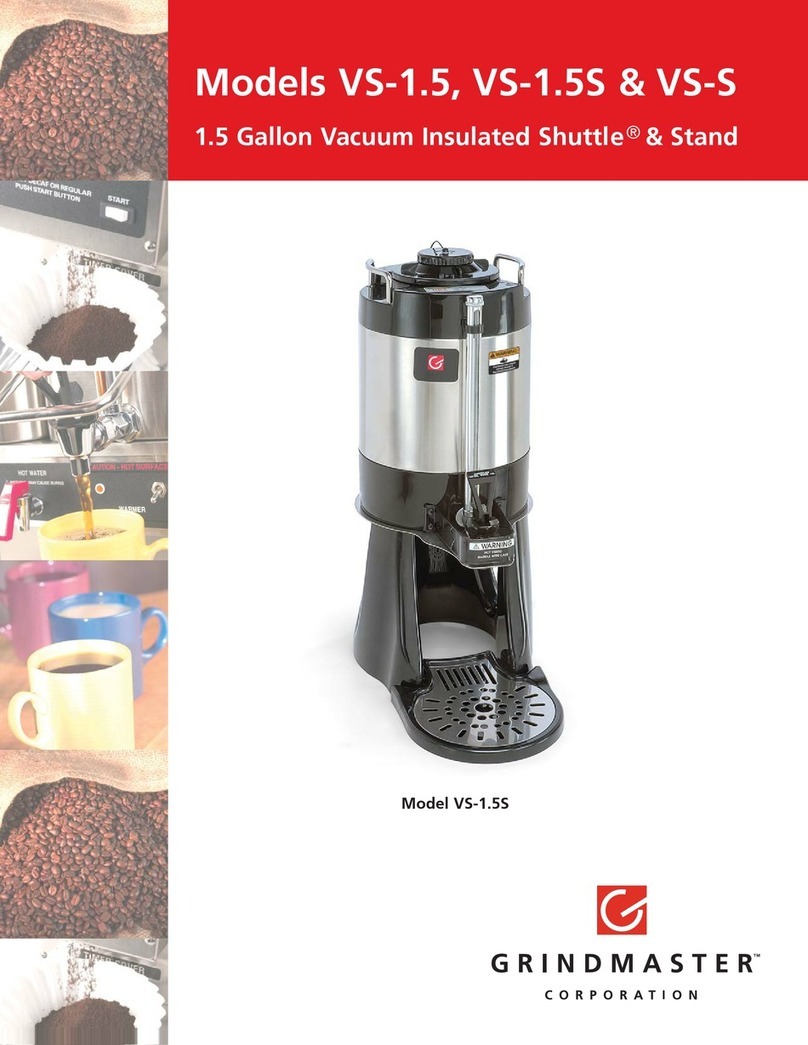 Grindmaster VS-1.5 User manual