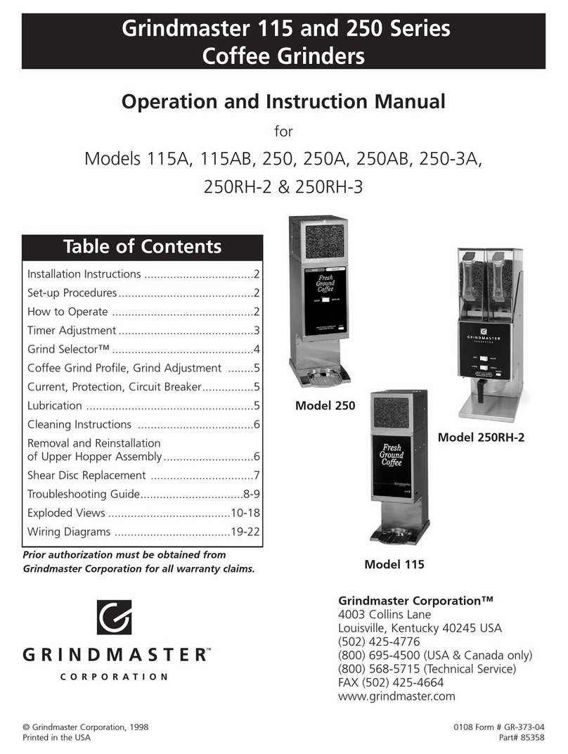 Grindmaster 115AB Guide Grindmaster 115AB Guide
