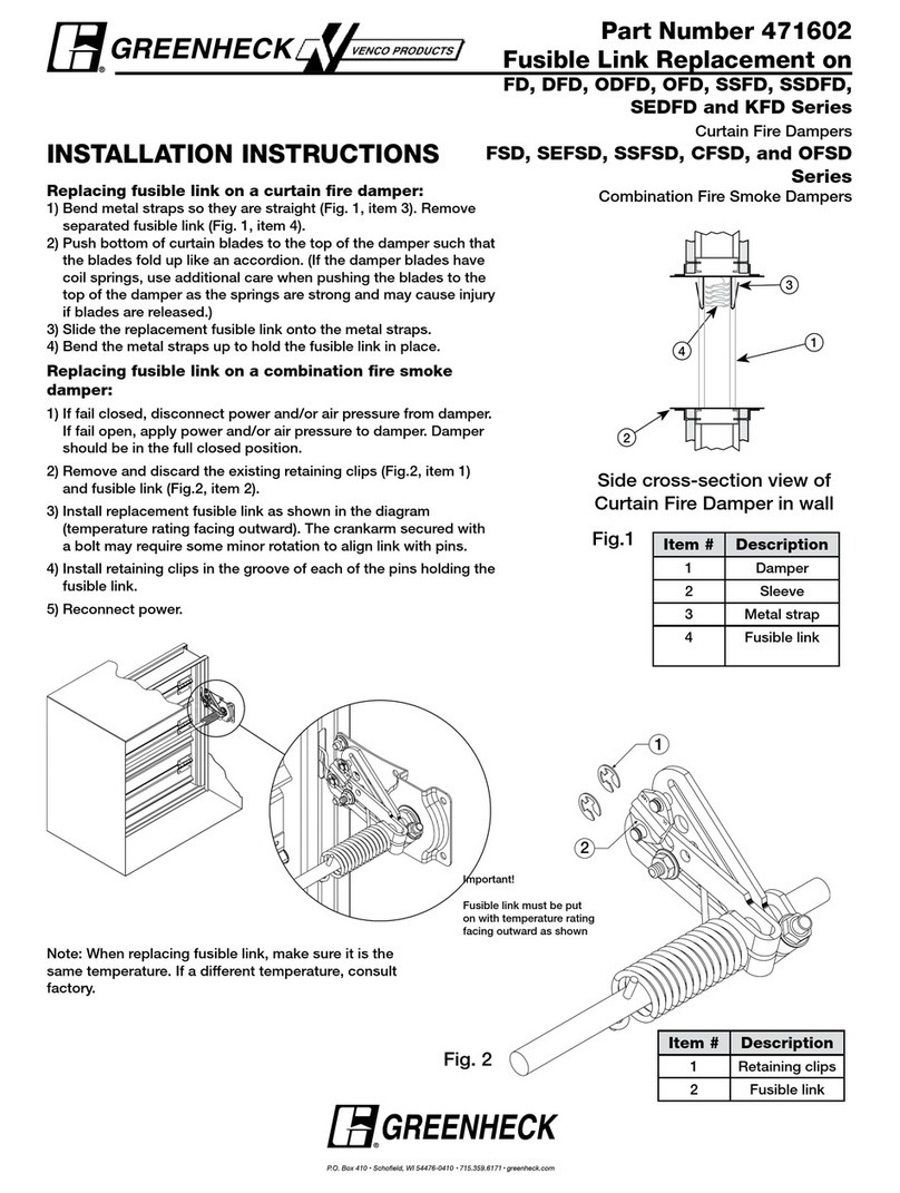 Greenheck KFD Series User manual