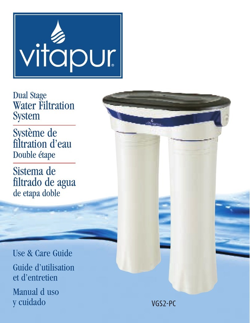 Greenway Home Products Dual Stage Water Filtration System VGS2-PC Use and care guide Greenway Home Products Dual Stage Water Filtration System VGS2-PC Use and care guide