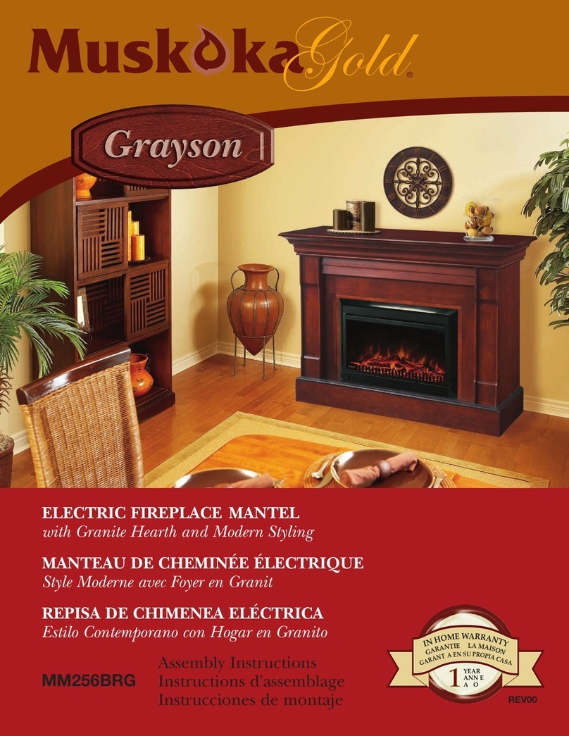 Muskoka Gold Grayson MM256BRG User manual Muskoka Gold Grayson MM256BRG User manual