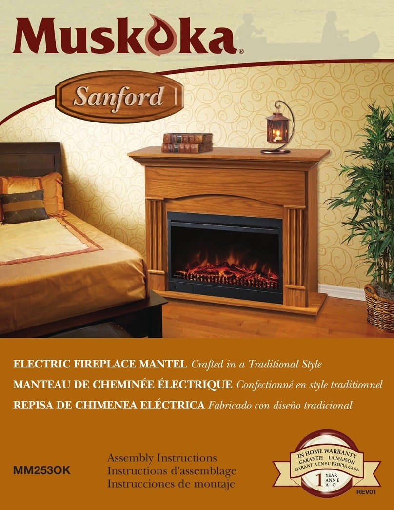 Muskoka Sanford MEF253OK Assembly instructions