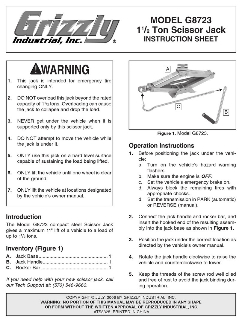 Grizzly G8723 User manual