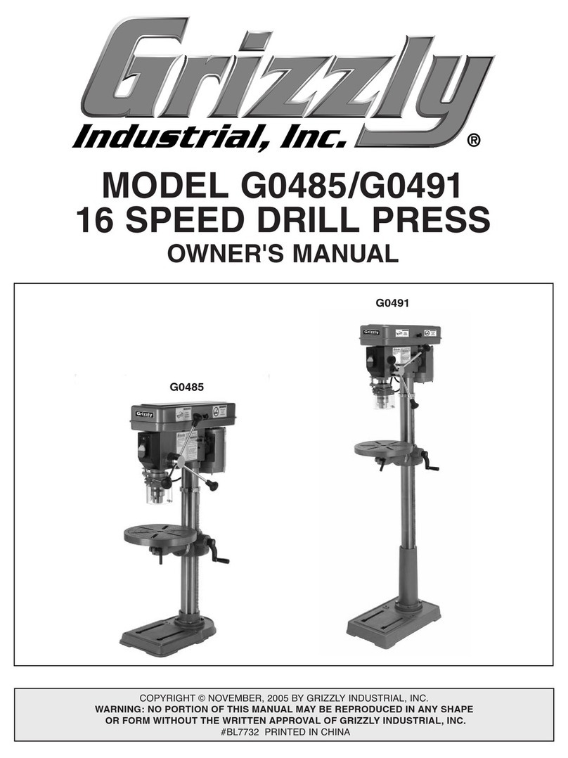 Grizzly G0485 owner's manual