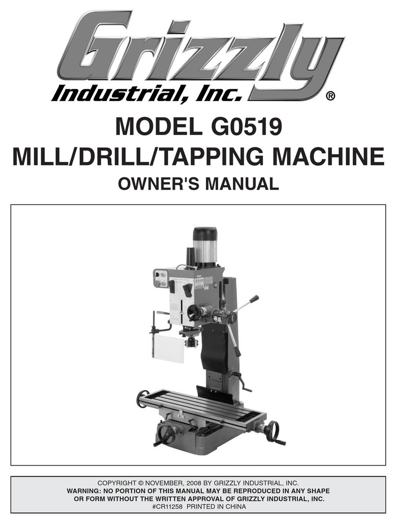 Grizzly G0519 User manual