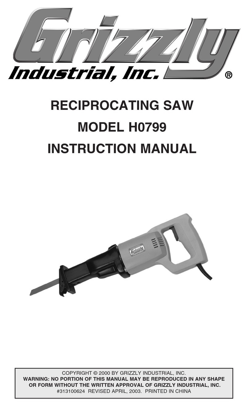 Grizzly H0799 User manual