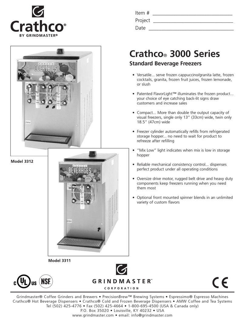 Crathco 3312 User manual