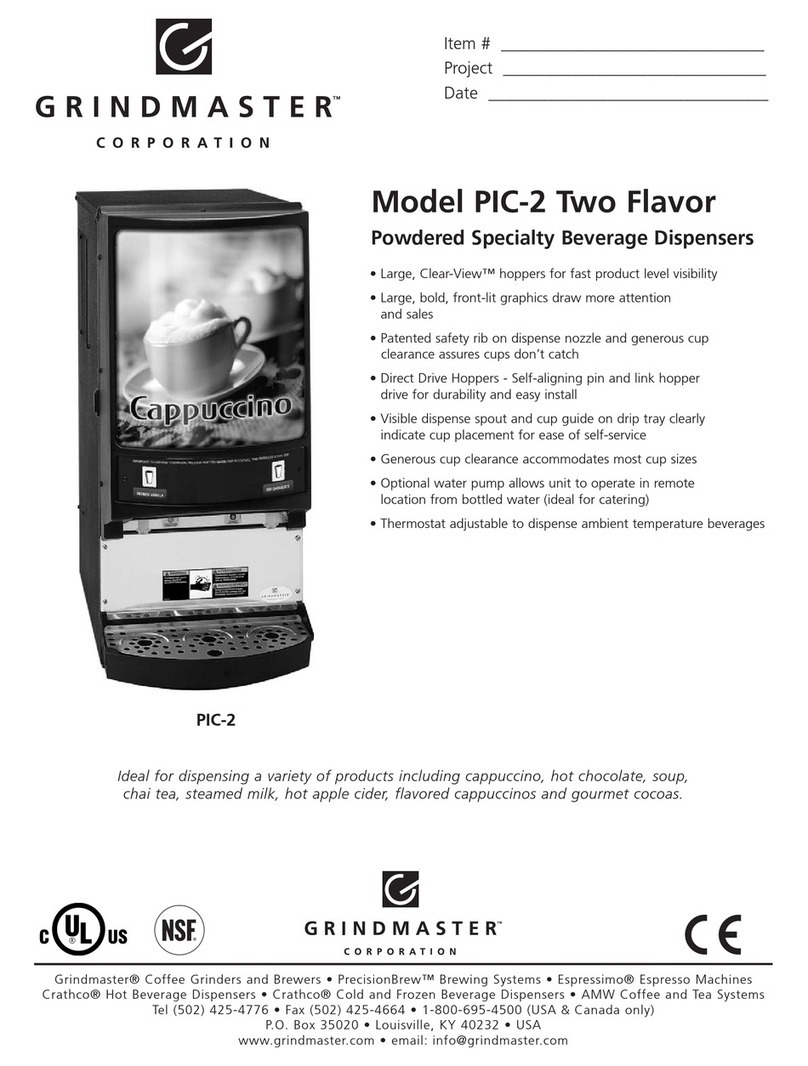 Grindmaster PIC-2 User manual