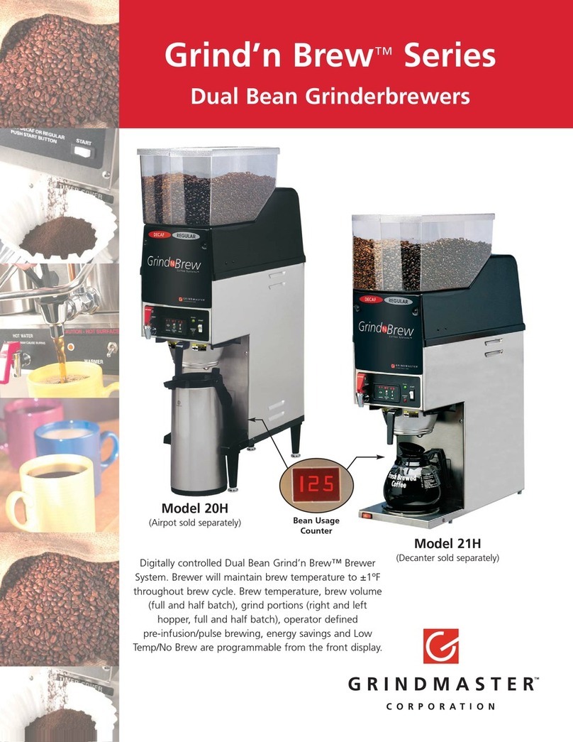 Grindmaster Grind' n Brew 20H Brochure & specs