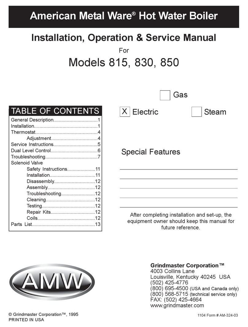 AMW 815 Installation, operation & service manual