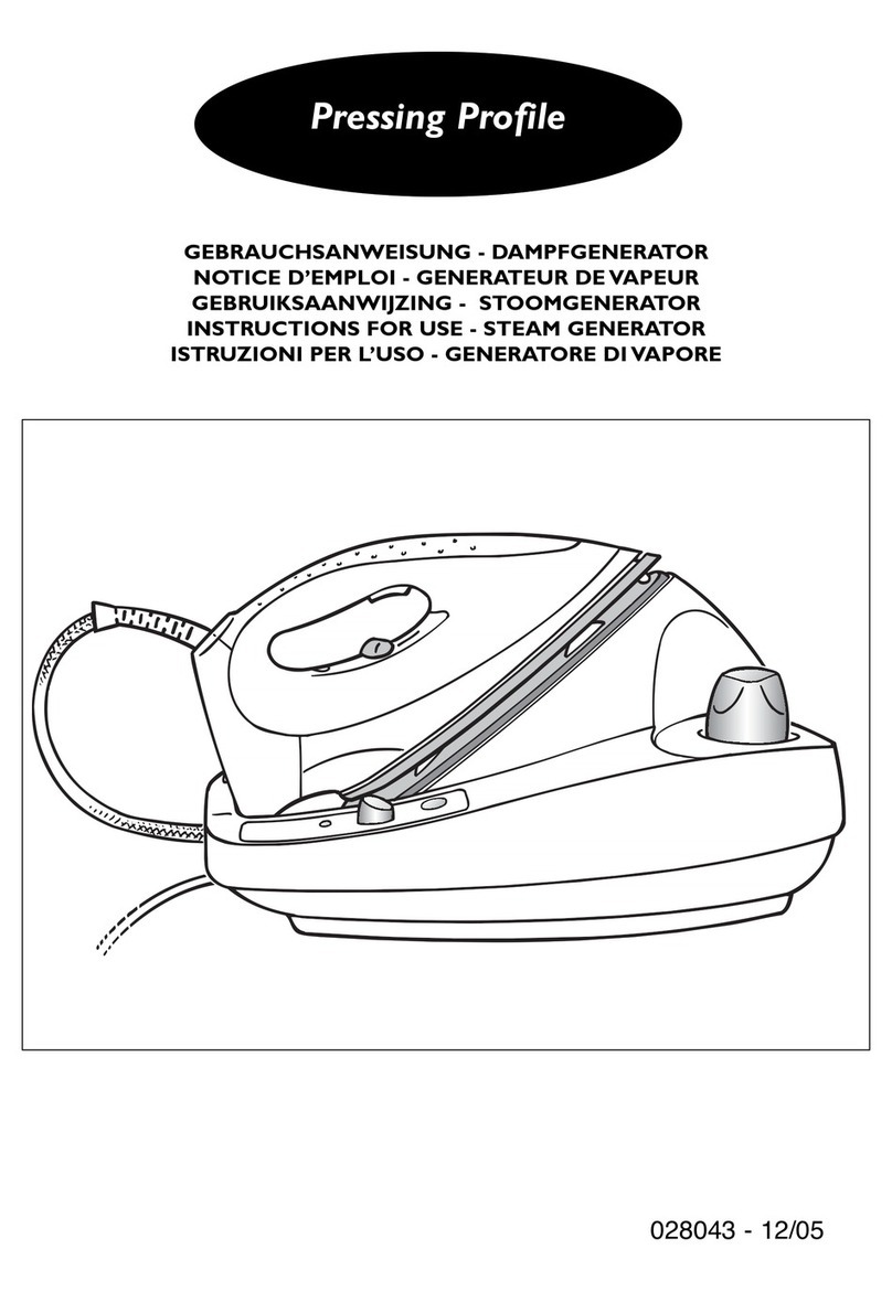 TEFAL Steam Generator 028043 User manual