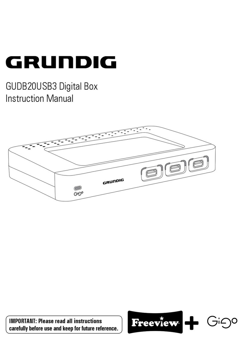 Grundig GUDB20USB3 User manual