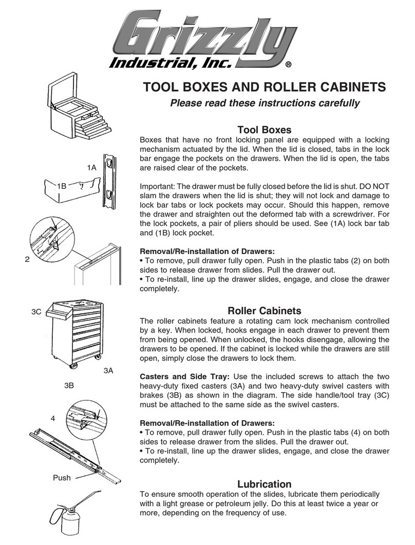 Grizzly Tool Storage User manual