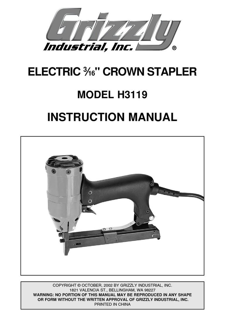 Grizzly H3119 instruction manual