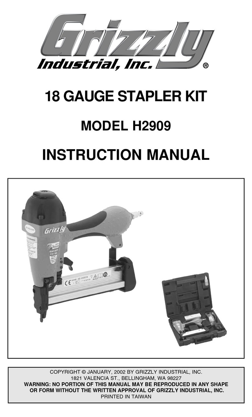 Grizzly H2909 instruction manual