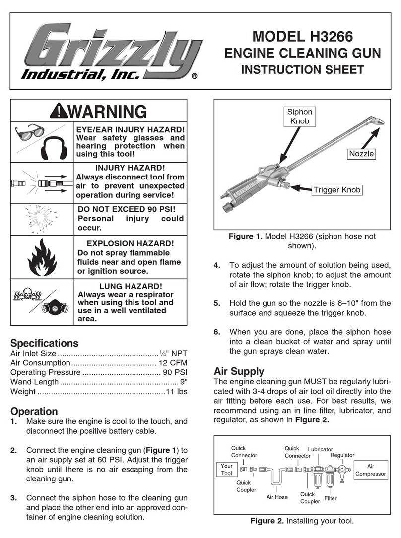 Grizzly H3266 instruction sheet