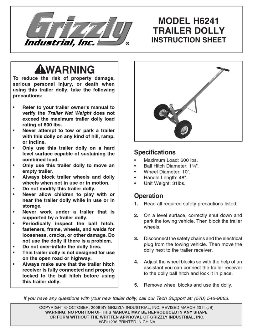 Grizzly H6241 instruction sheet