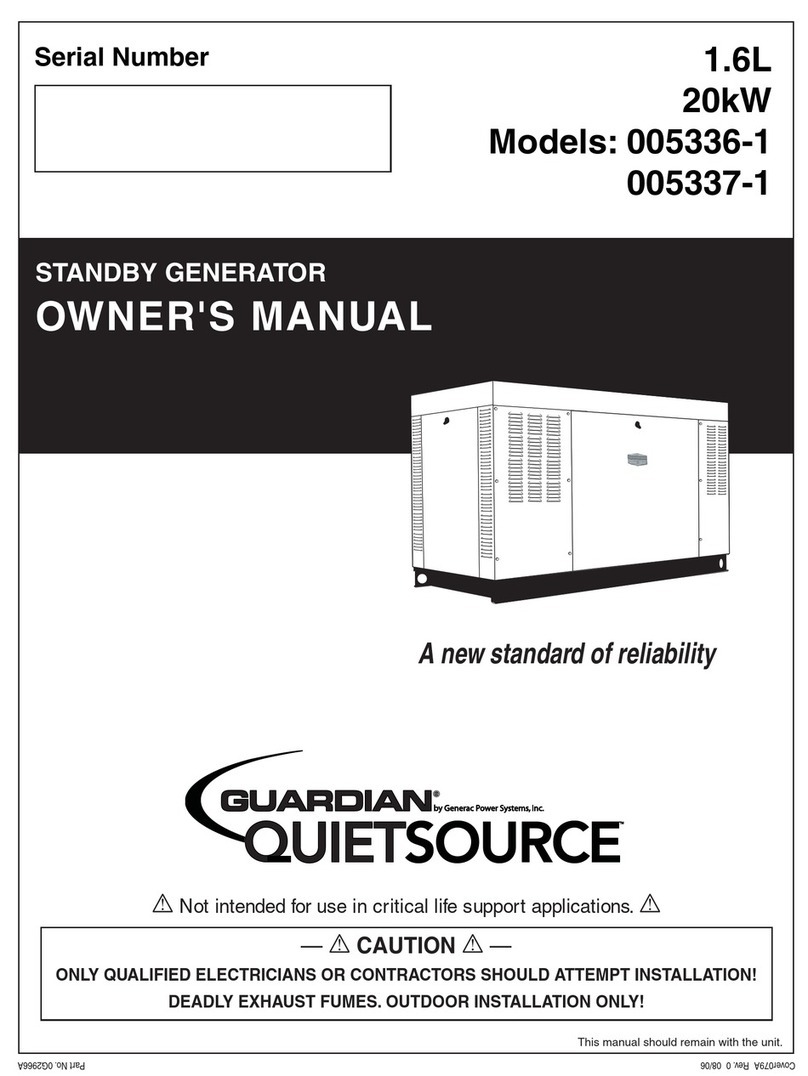 Guardian QuietSource 005336-1 owner's manual
