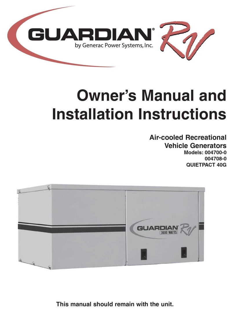 Guardian 004700-0 Installation and owner's manual