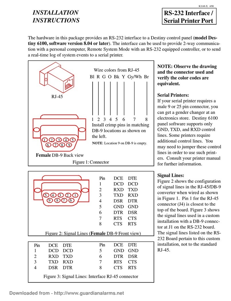 Honeywell RS-232 User manual Honeywell RS-232 User manual