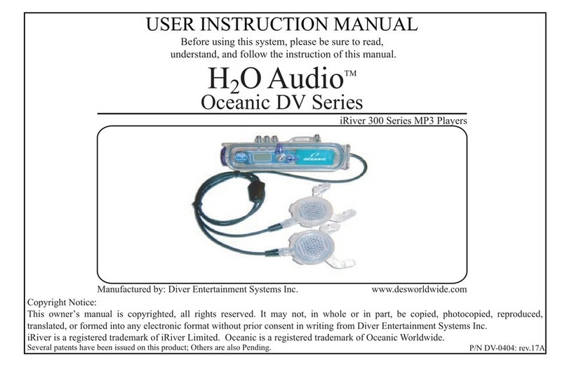 H2O Audio Oceanic DV Series D2-1C1 Operator's manual
