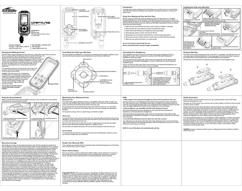 H2O Audio Capture iN5-70 product manual