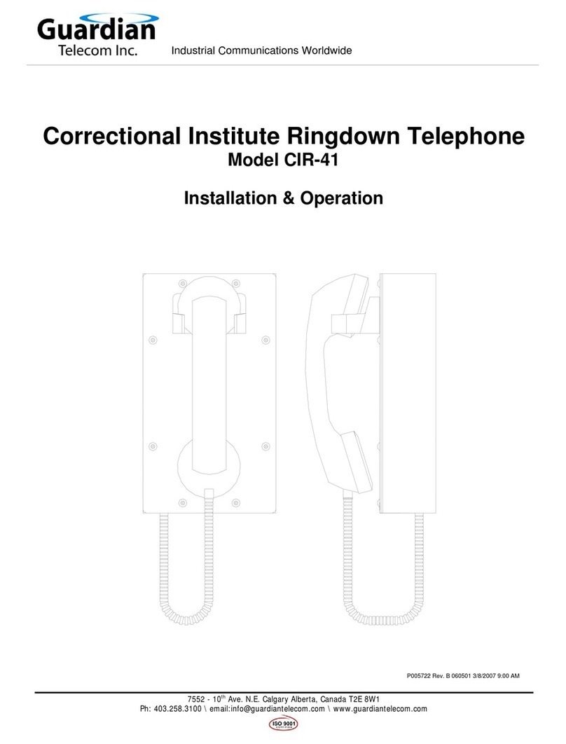 Guardian Telecom CIR-41 Installation and operation
