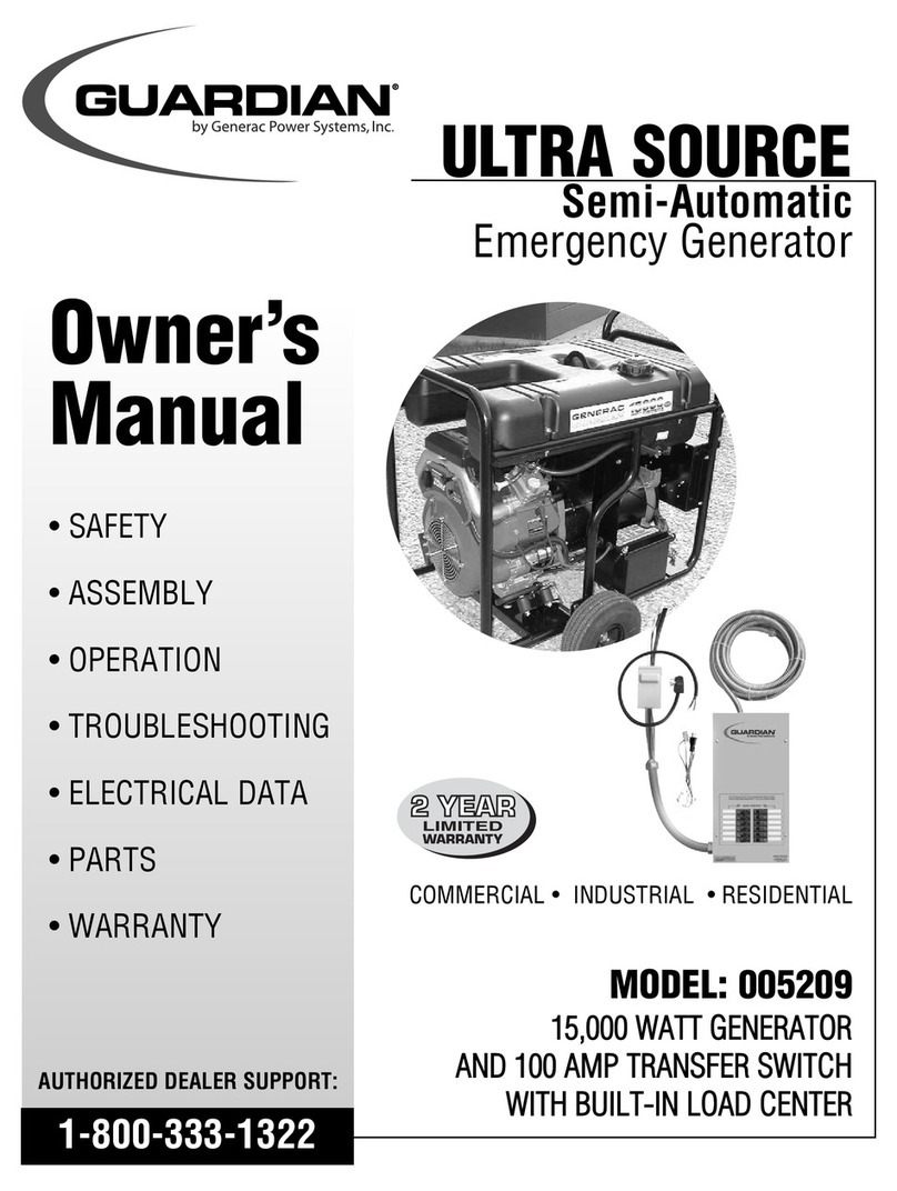 Generac Power Systems 5209 owner's manual