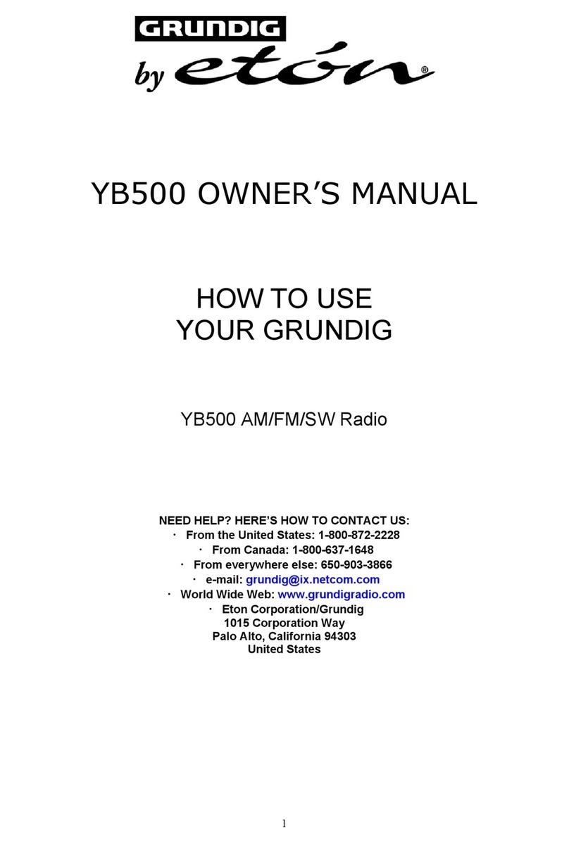 Grundig YB500 User manual