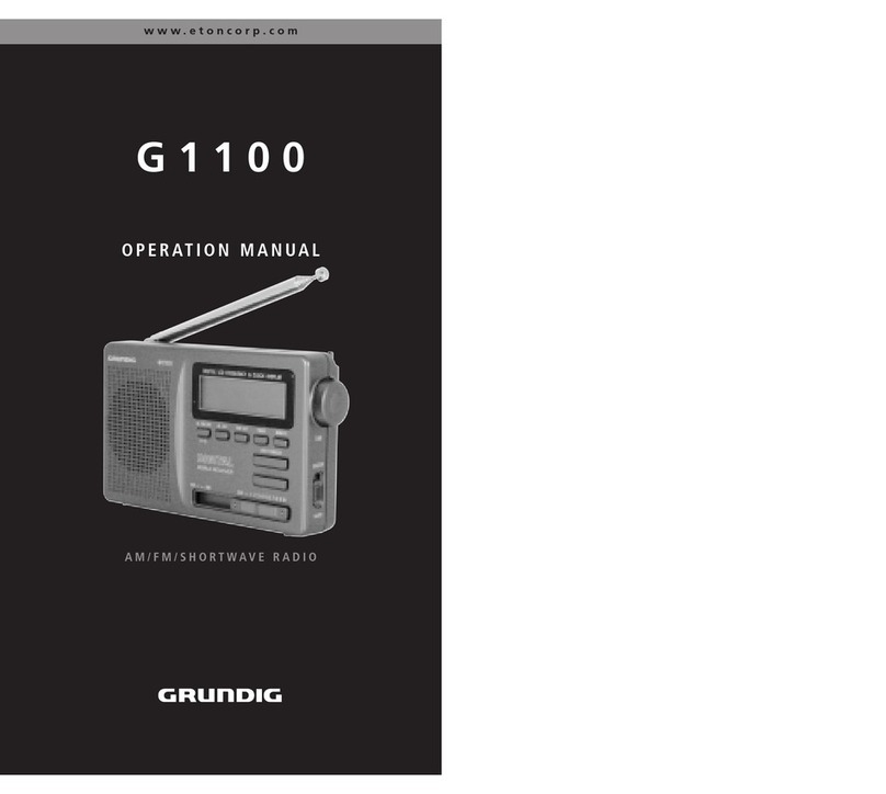 Grundig G1100 User manual