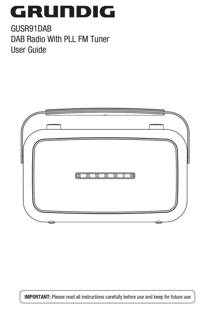 Grundig GUSR91DAB User manual