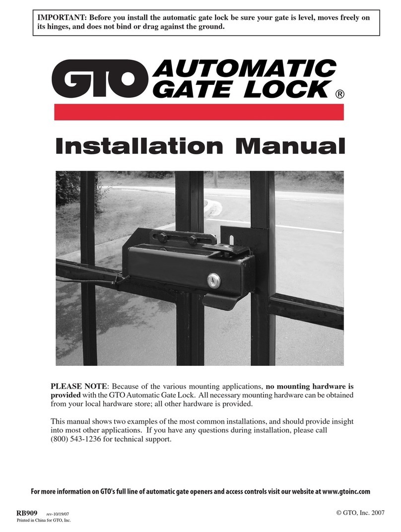 GTO RB909 User manual