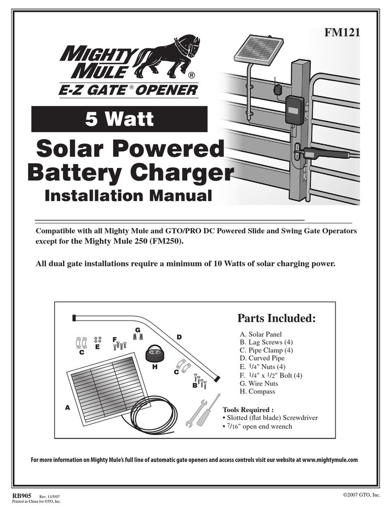 Mighty Mule FM121 installation manual