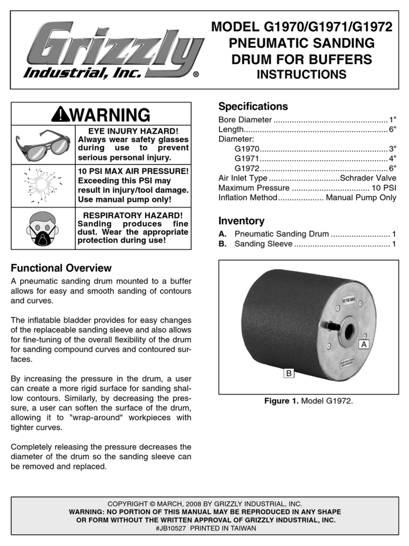 Grizzly G1870 User manual