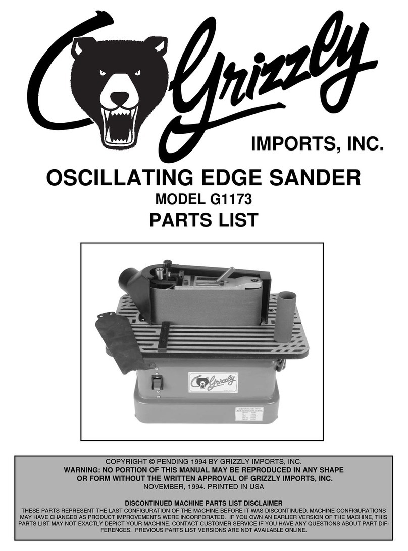 Grizzly G1173 User manual