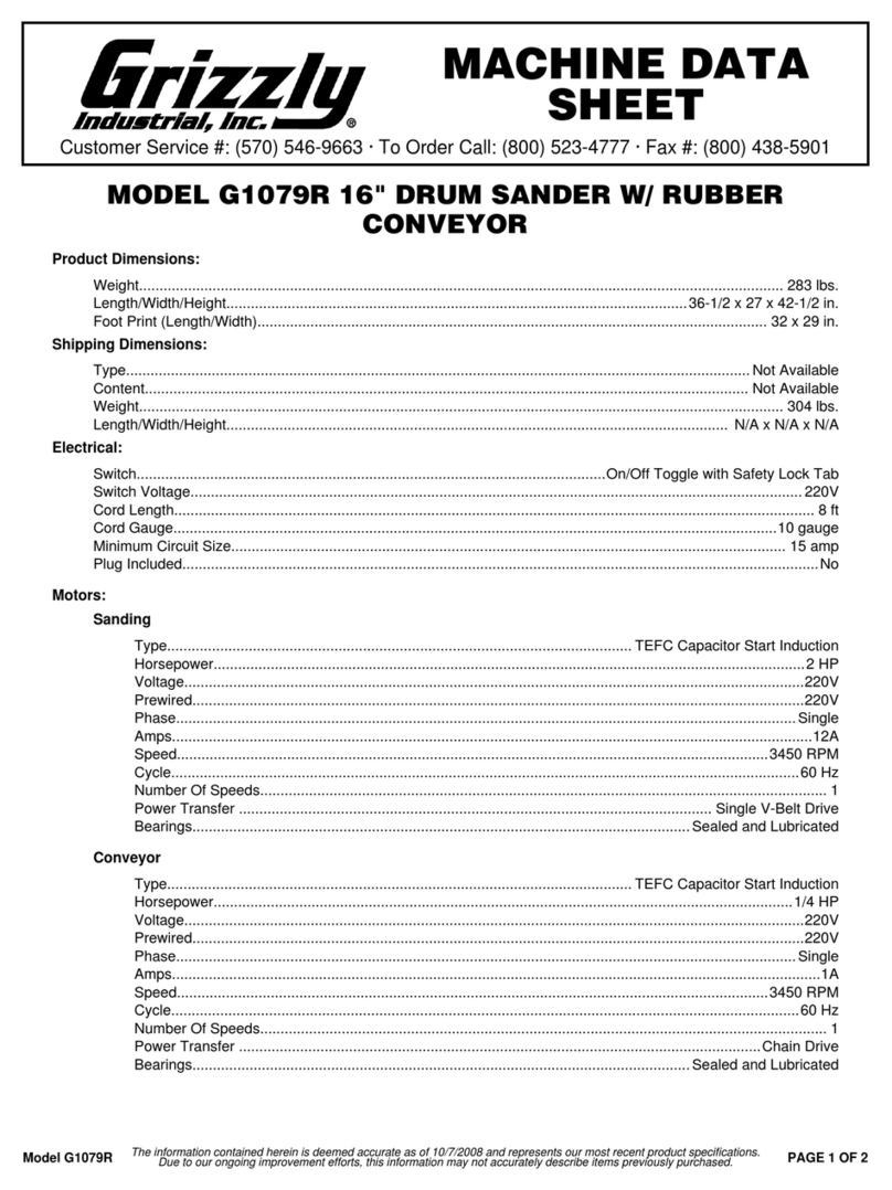 Grizzly G1079R Instruction Manual Grizzly G1079R Instruction Manual