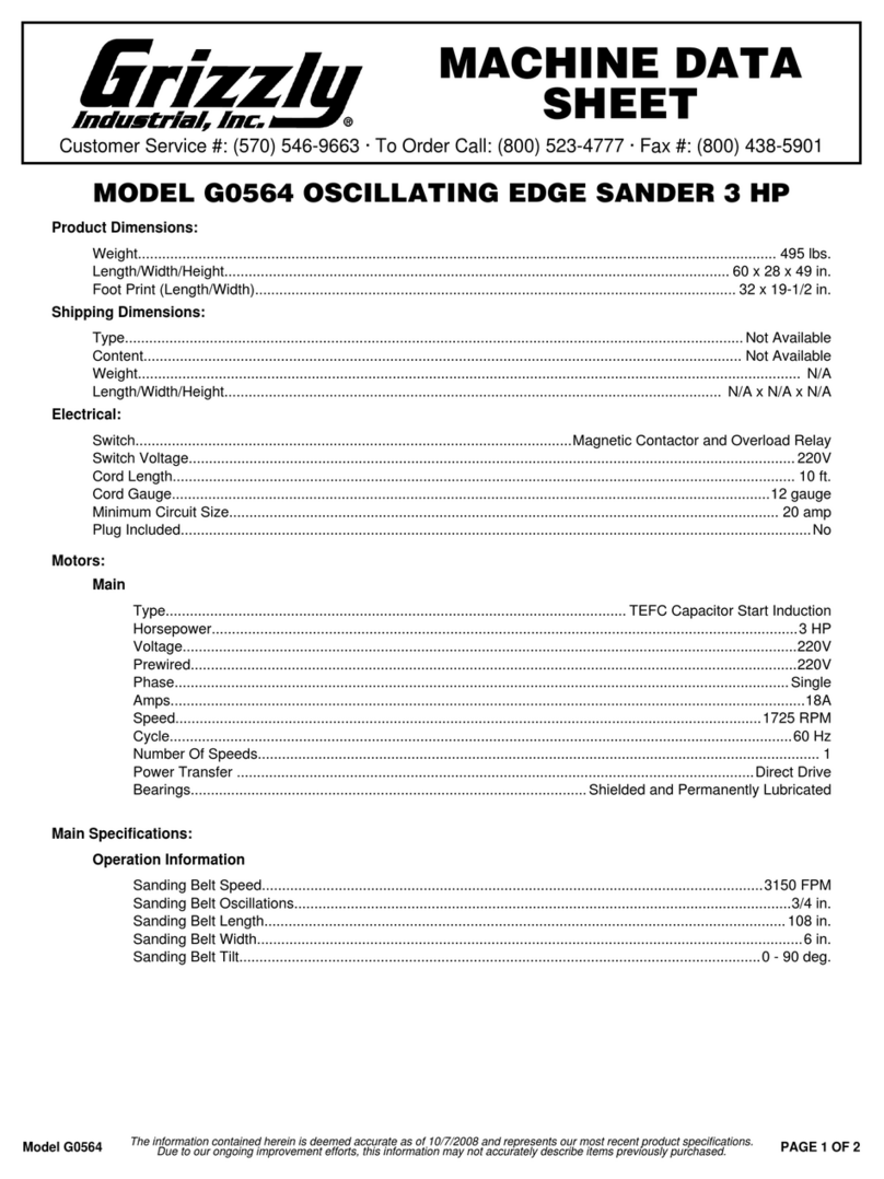 Grizzly G0564 Instruction Manual