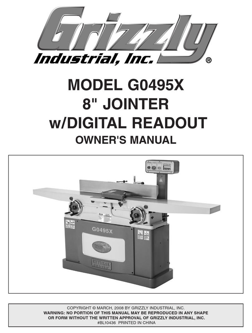 Grizzly G0495X User manual Grizzly G0495X User manual