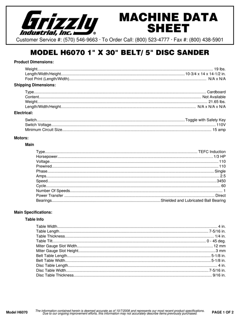 Grizzly H6070 Instruction Manual
