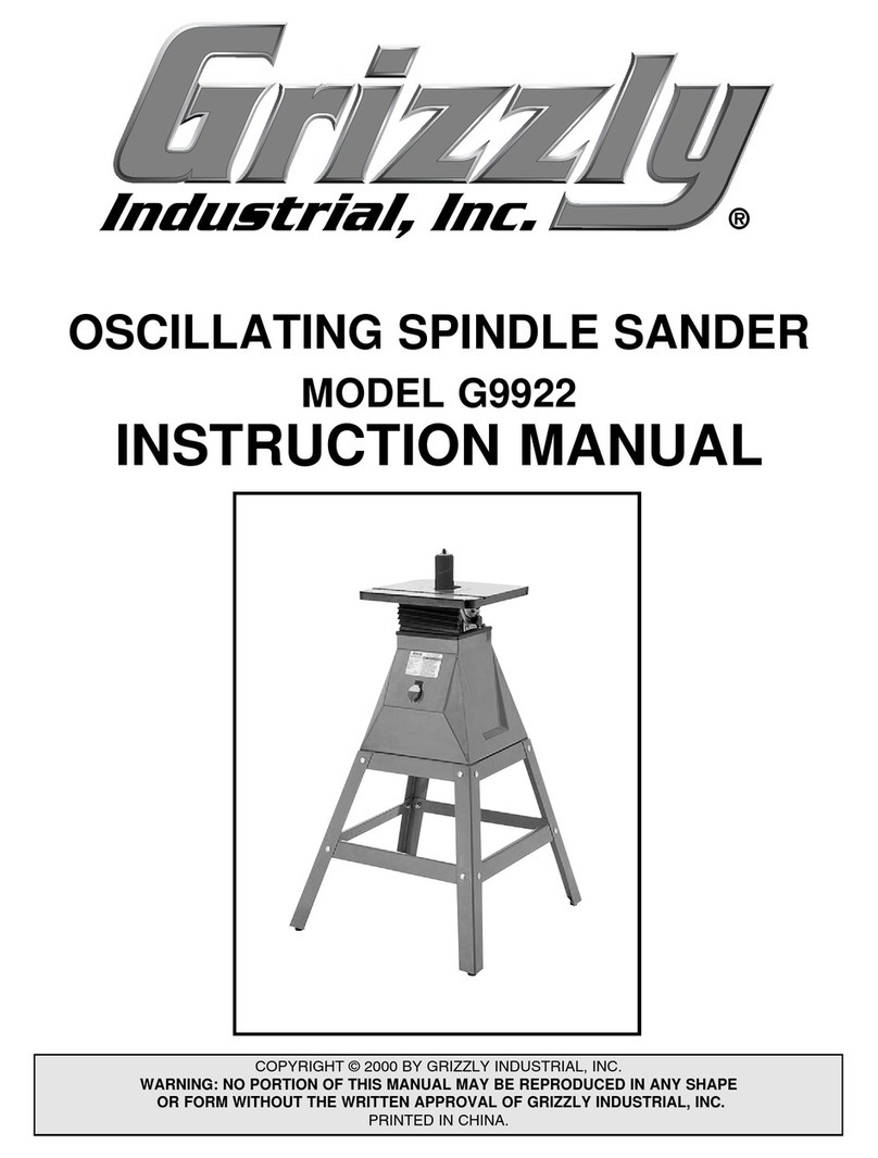 Grizzly G9922 User manual Grizzly G9922 User manual