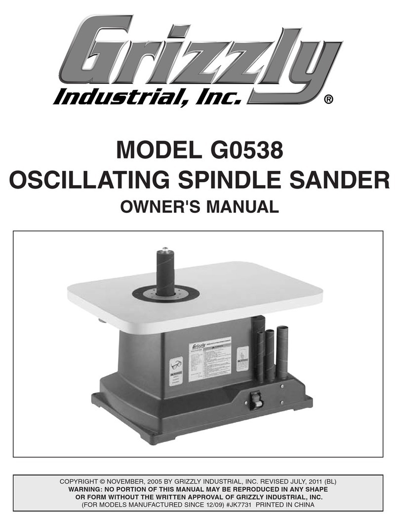 Grizzly G0538 User manual