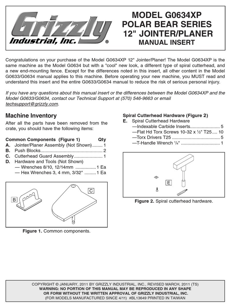 Grizzly Polar Bear G0634XP User manual Grizzly Polar Bear G0634XP User manual