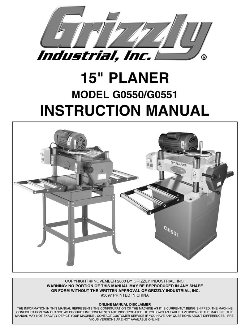 Grizzly G0550 User manual Grizzly G0550 User manual