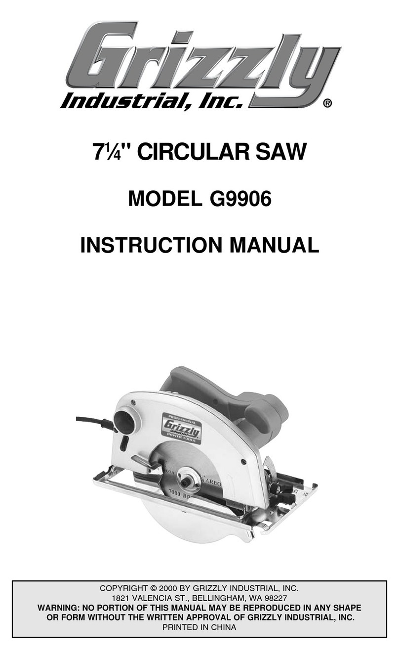 Grizzly G9906 instruction manual