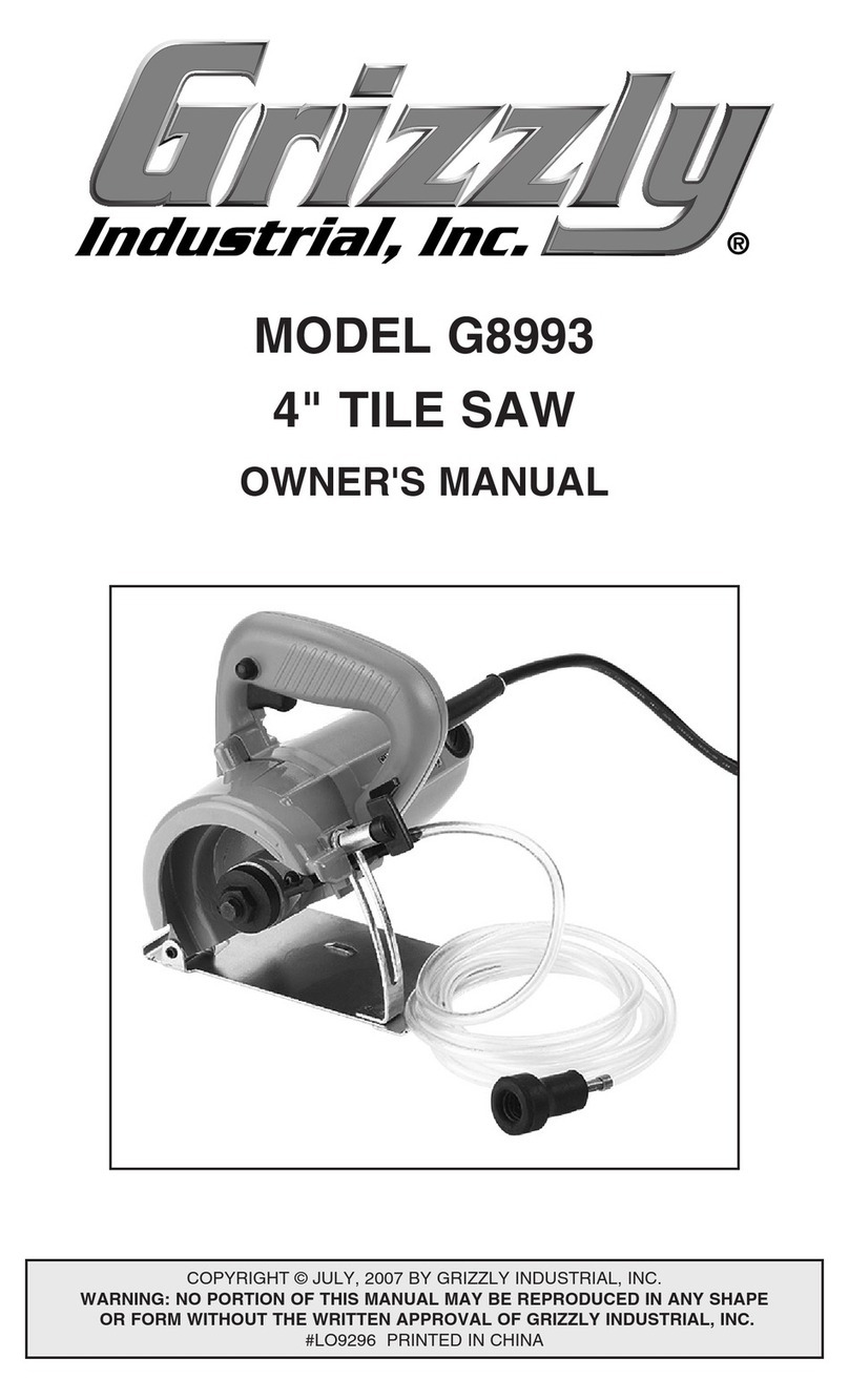 Grizzly G8993 User manual