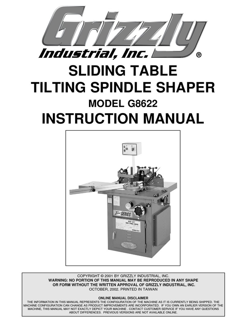 Grizzly G8622 User manual Grizzly G8622 User manual