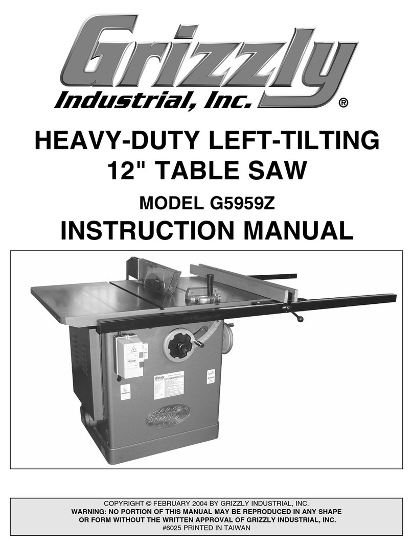 Grizzly G5959Z User manual