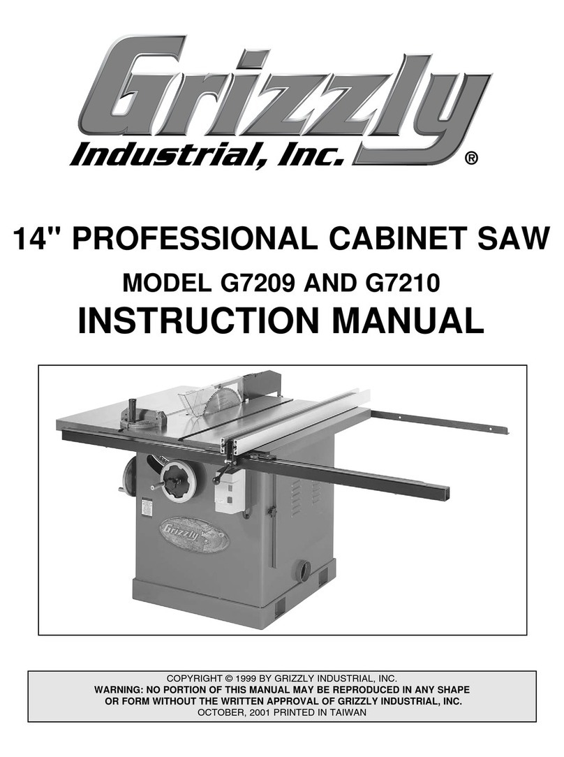 Grizzly G7210 User manual
