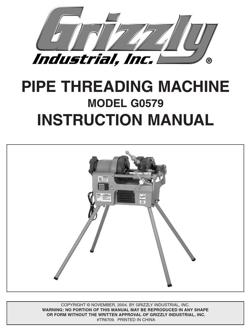 Grizzly G0579 User manual